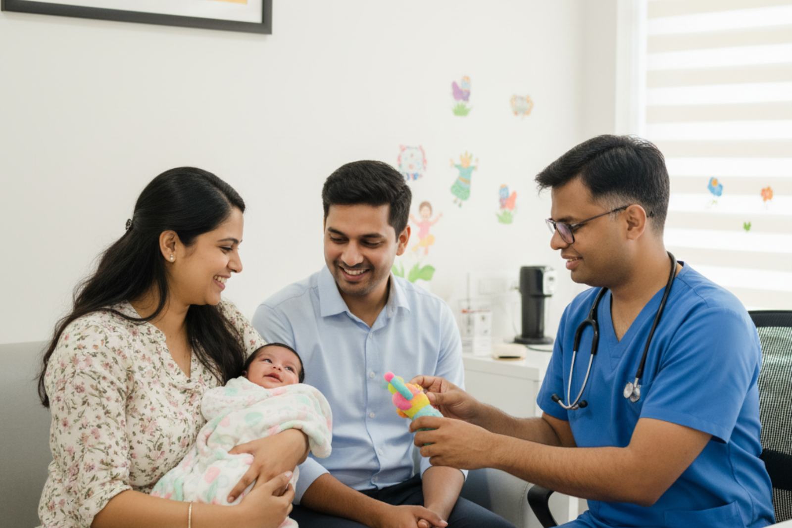 A smiling child feeling safe and cared for